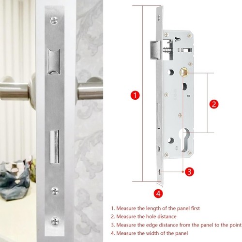 Cylindre serrure mortaise inox