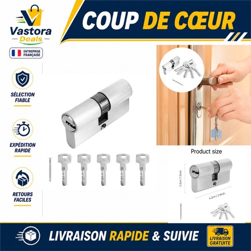 Cylindre serrure 30 avec - de,